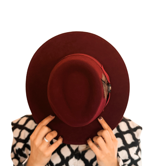 SOMBRERO CHESTER BURDEOS - Imagen 2