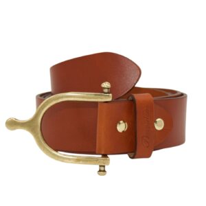 CINTURÓN PIEL HEB. ESPUELA