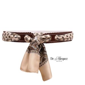 CINTURON DE PIEL CON PAÑUELO